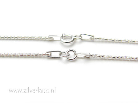 1,2mm Sterling Zilveren Collier- 42cm
