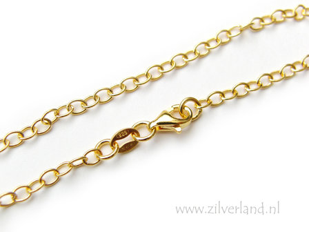 19,5cm Sterling Zilveren Armband- Verguld
