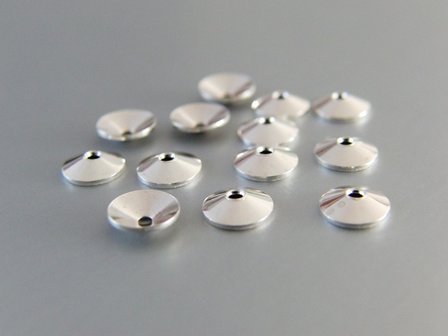 10 Stuks Kralenkapjes 6mm- Kegel