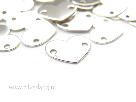 1 Stuk Sterling Zilveren Hanger/Connector- Hart