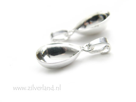 14mm Sterling Zilveren Hanger voor UV Hars/Resin of Swarovski Druppel