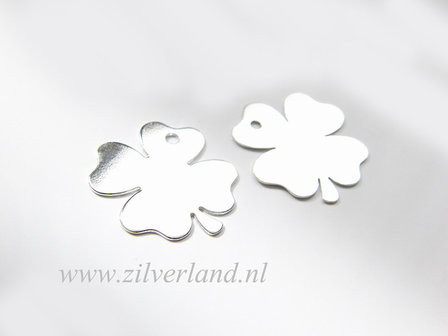 Sterling Zilveren Hanger- Klavertje Vier