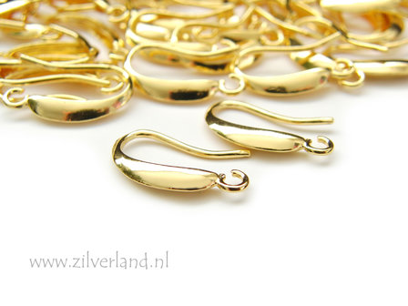 Sterling Zilveren Oorhaken- Verguld