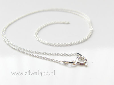 1,0mm Sterling Zilveren Collier Anker- 50cm