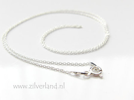 1,0mm Sterling Zilveren Collier Anker- 50cm