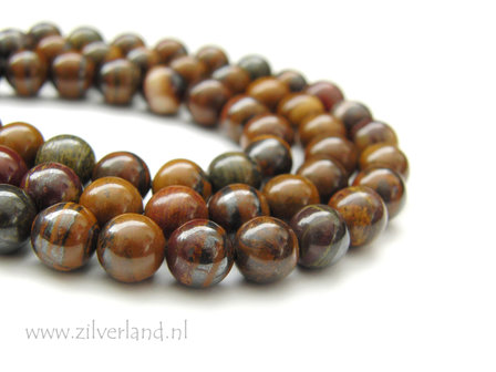 8mm Gele Tijgerijzer Edelsteen Kralen