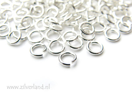 10 Stuks 0,95mm x 5,0mm Sterling Zilveren Montagering