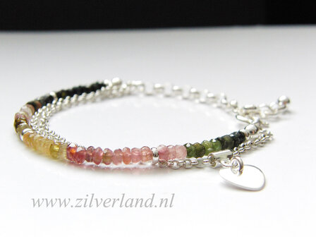 Sterling Zilveren Armband met Toermalijn