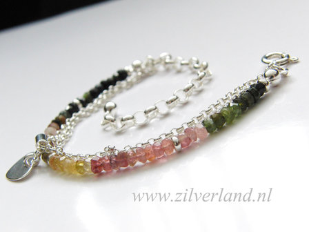 Sterling Zilveren Armband met Toermalijn
