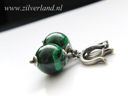 Edelstenen Oorbellen met Malachiet