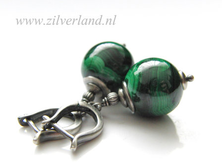 Edelstenen Oorbellen met Malachiet