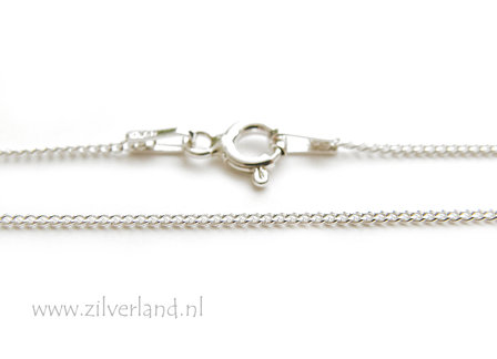 1,0mm Sterling Zilveren Collier Gourmet- 45cm