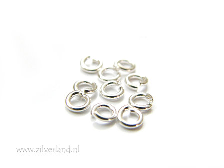 10 Stuks 0,90x4,0mm Sterling Zilveren Montagering