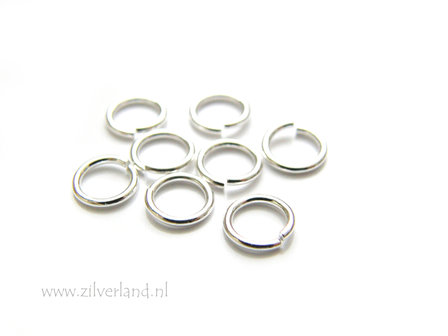 10 Stuks 0,80x5,60mm Sterling Zilveren Montagering
