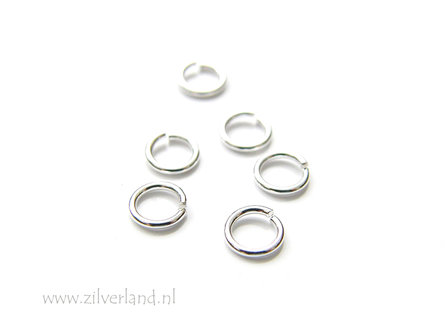 10 Stuks 0,80x5,30mm Sterling Zilveren Montagering