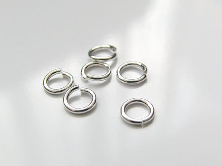 10 Stuks 1,0x5,30mm Sterling Zilveren Montagering