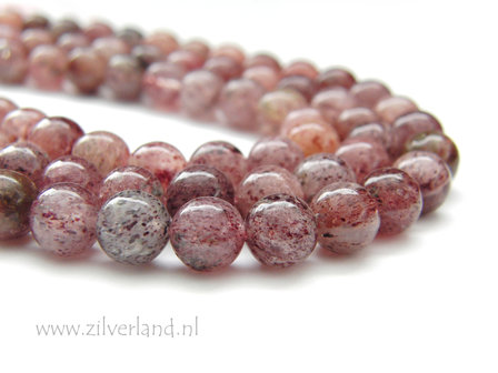8mm Strawberry Quartz Kralen