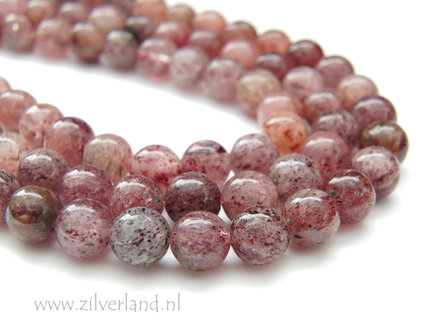 8mm Strawberry Quartz Kralen