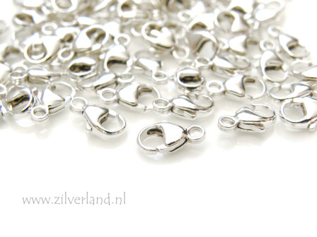 9mm Sterling Zilveren Lobsterslot