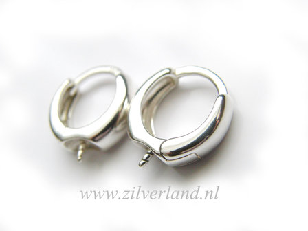 Sterling Zilveren Oorbelhaken- Creolen met Pin