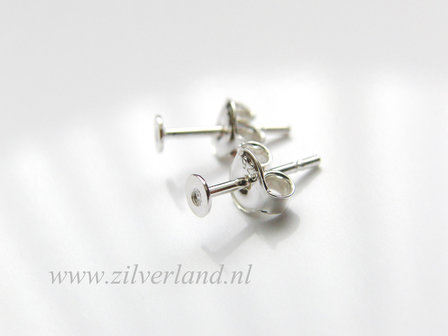 Sterling Zilveren Oorstekers 3mm