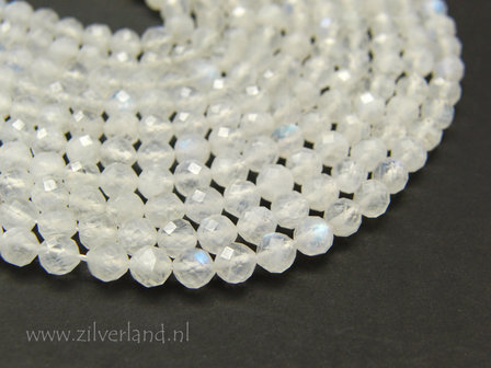 4mm Regenboog Maansteen Edelstenen Kralen- Facet