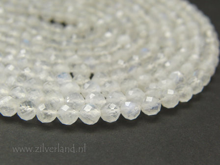 4mm Regenboog Maansteen Edelstenen Kralen- Facet