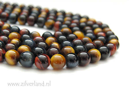 6mm Tijgeroog Edelsteen Kralen- Mix