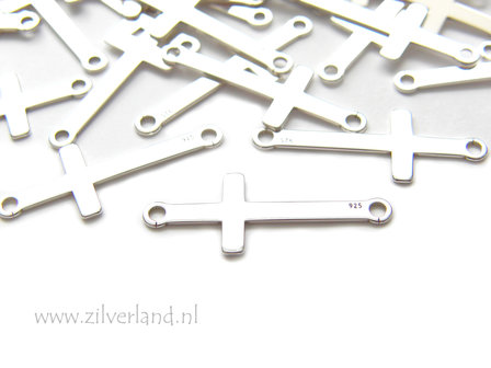 Sterling Zilveren Hanger/Connector- Kruis