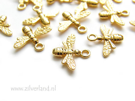 Sterling Zilveren Hanger- Bij Verguld