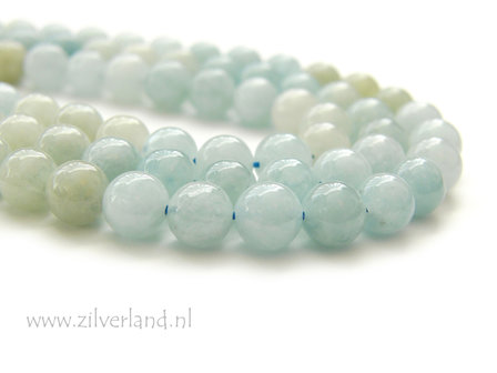 7mm Aquamarijn Edelstenen Kralen- Multicolor