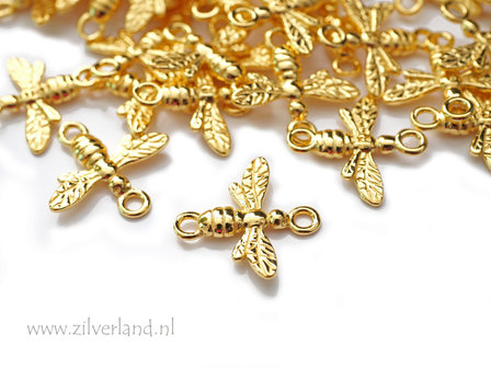 Sterling Zilveren Connector- Bij Verguld