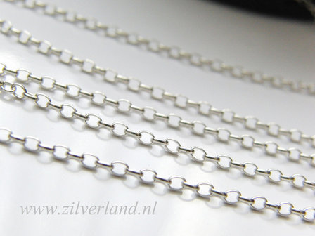 10 cm Sterling Zilveren Jasseron/ Ketting Rolo Ovaal