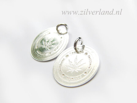 Sterling Zilveren Bedel- Marihuana