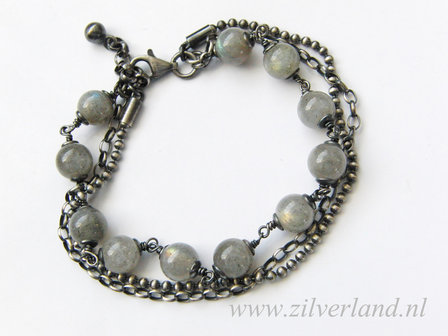Sterling Zilveren Armband met Labradoriet
