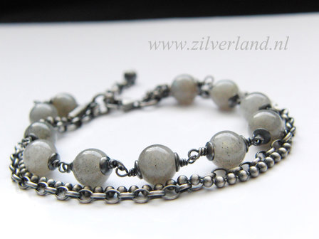Sterling Zilveren Armband met Labradoriet