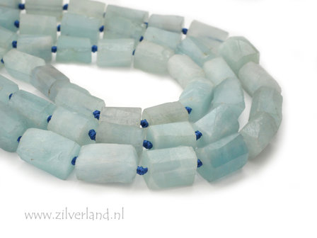 14x10mm Aquamarijn Edelsteen Kralen- Ruw