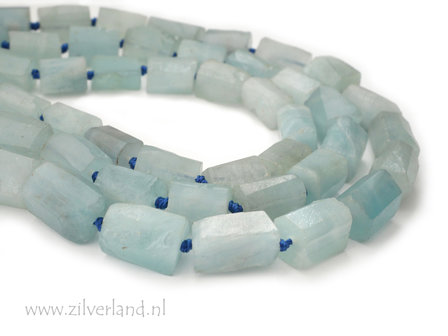 14x10mm Aquamarijn Edelsteen Kralen- Ruw