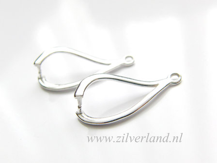 2 Stuks Sterling Zilveren Hangerklem
