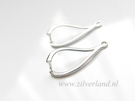 2 Stuks Sterling Zilveren Hangerklem