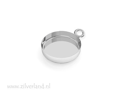 14mm Sterling Zilveren Hanger voor UV Hars/Resin of Cabochons
