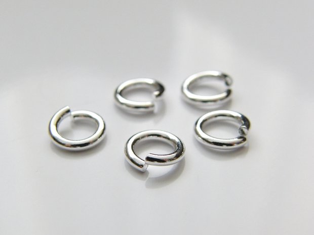 10 Stuks 1,50x8,0mm Sterling Zilveren Montagering