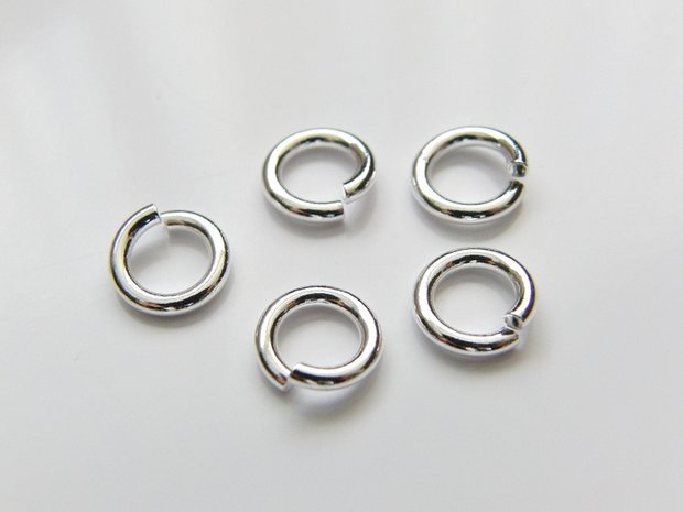 10 Stuks 1,50x8,0mm Sterling Zilveren Montagering