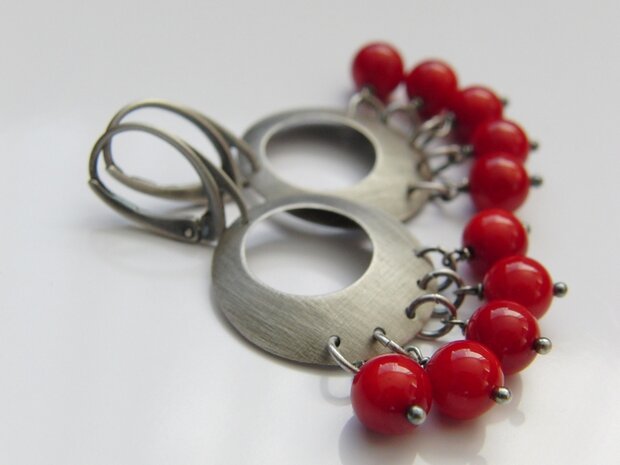 Oorbellen met Koraal