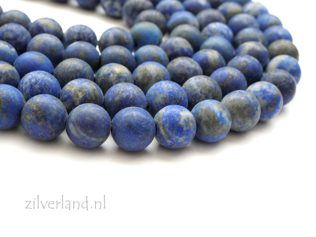 8mm Lapis Lazuli Edelstenen Kralen- Mat