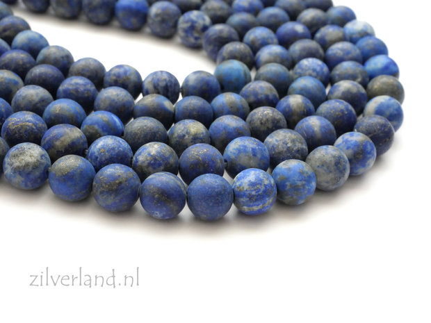 8mm Lapis Lazuli Edelstenen Kralen- Mat
