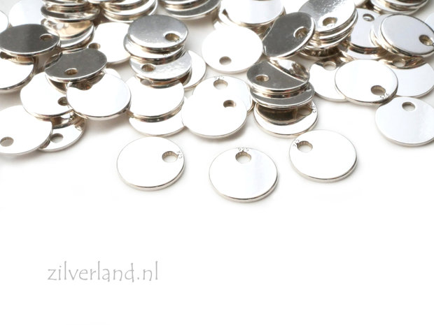 10 Stuks 6mm Sterling Zilveren Hangertje, Sieraden Bedeltje