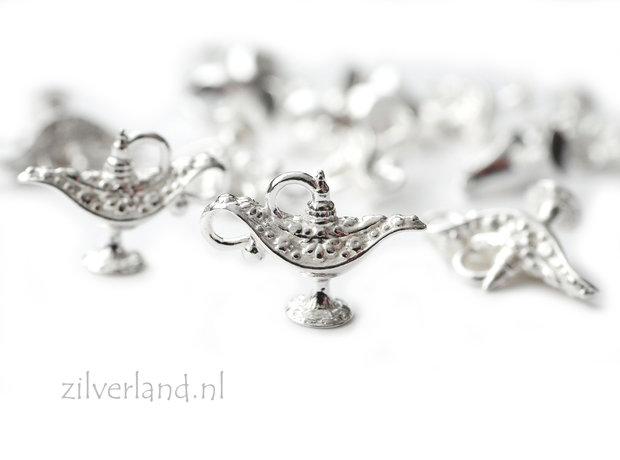 Sterling Zilveren Hanger- Aladdin Lamp