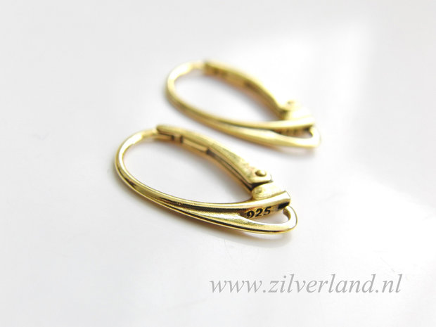 Sterling Zilveren Oorhaken- Verguld