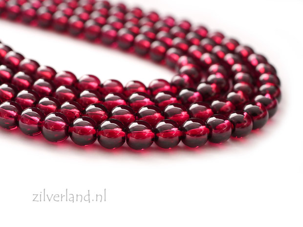 3,8mm Granaat Edelstenen Kralen- AAA Kwaliteit